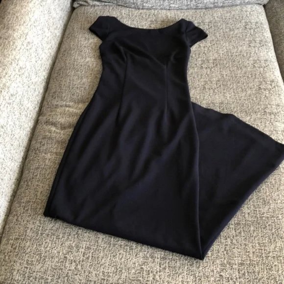 BHLDN Madison Maxi Dress Gown by Katie May Size 0 Navy - Picture 8 of 9